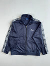 Vintage 90s Asics Navy Logo Tape Track Jacket (Xl)