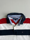 Tommy Hilfiger Bold Stripe Long Sleeve Rugby Polo T-Shirt (M)