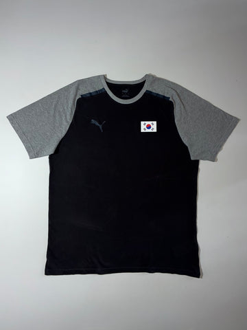 Puma South Korea Raglan T-Shirt – Black/Grey (XL)