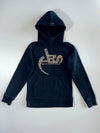 Alien Evolution Studio AES Arabic Script Leopard Print Logo Hoodie Black (S)