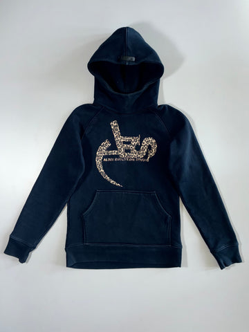 Alien Evolution Studio AES Arabic Script Leopard Print Logo Hoodie Black (S)