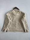 Wen & Chun Beige Sherpa-Lined Work Jacket with Faux Fur Collar (XL)