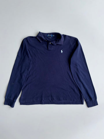 Polo Ralph Lauren Long Sleeve Polo  Navy  Size (M)