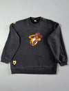 NBA Miami Heat Faded Black Graphic Crewneck Sweatshirt (XL)