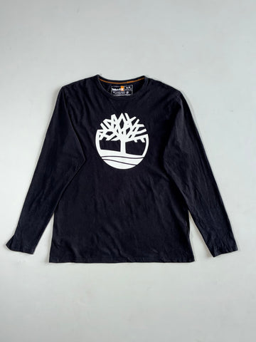 Timberland Black Big Tree Logo Long Sleeve Tee (M/L)