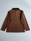 Fila Vintage Long Sleeve Polo Shirt – Brown (L)