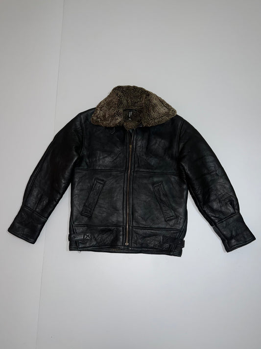 ZSuper Rare Leather Jacket | Fur inside (L)