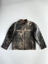 Black Rivet Premium Original Pure Heavy Leather Jacket (M)