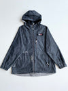 Vintage Y2K FUBU The Collection Denim Hooded Utility Jacket (2XL)
