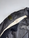 Firefox SP “Speed Performance” Vintage Genuine Leather Moto Racing Jacket with Carbon Elbow Guards (Paded) (M)