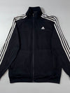 Adidas Performance Essentials Black 3-Stripes Track Jacket (L)