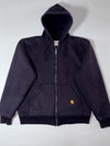 Carhartt Black Thermal-Lined Hooded Zip Sweatshirt (XL)