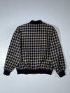Pierre Cardin Reversible Bomber Jacket (Chasecult Label)  Navy/Cream Check (L/XL)
