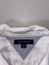 Tommy Hilfiger White Textured Stripe Button-Up Shirt (XL)