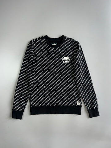 Roots Canada | All-Over Logo Crewneck (M)
