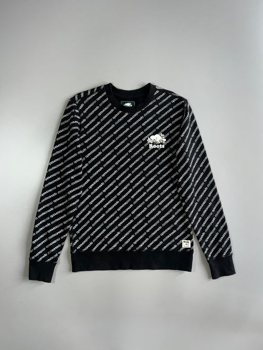 Roots Canada | All-Over Logo Crewneck (M)