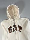 Gap Arch Logo Zip-Up Hoodie – Cream/Off-White  (M)