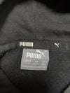 Puma Black All-Over Logo Panel Pullover Hoodie (XS)