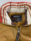 Vintage Weberster Mustard Striped Collar Puffer Vest (XL)