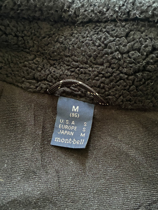 Montbell Black Sherpa Fleece Full Zip Jacket (M)