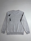 Adidas Originals | Grey Snakeskin Texture Big Trefoil Crewneck Sweatshirt (S)
