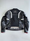 Richa D3O CE Armored 2-in-1 Leather Outer Shell with Removable Textile Inner Liner Moto Jacket (Paded)(XL)
