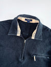 Burberry Half Zipper Original Premium T-shirt (M)