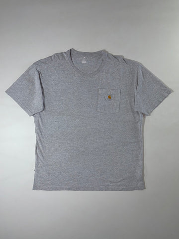 Carhartt Pocket T-Shirt — Heather Grey Original Fit (3XL/4XL)