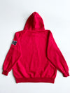 Big&Big Red Patch Zip Hoodie – Y2K Streetwear Badges |(XL)