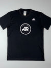 Adidas Runners Taipei Black Performance T-Shirt | Athletic Training Tee (M)