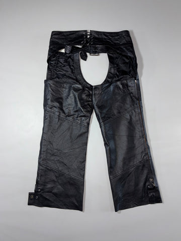 Harley Davidson Genuine Leather Riding Chaps (W:38) (L:37)