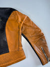 Harro Kombi Vintage Tan & Black Leather Racer (XS)