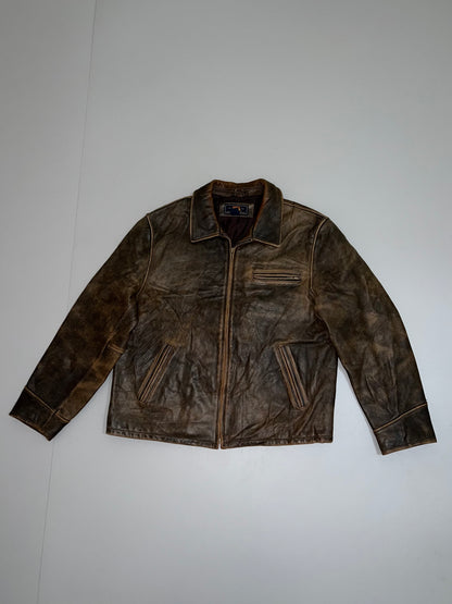 ZRoute 66 ORIGINAL Leather Jacket (RARE VINTAGE)  (L)