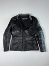 Vintage Magnum Leather Motorcycle Jacket – Black/Grey (Women's) (S)