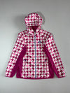 Kappa | Corri Con Kappa Houndstooth Hooded Windbreaker Pink (S)