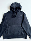 Nike Black Embroidered Swoosh Pullover Hoodie – Essential Fleece (XL)