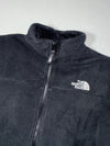 Vintage The North Face Black Fleece Zip-Up Jacket (S)