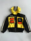 Vintage Goldwin Snowbeat Ski Jacket | Japanese Brand 90s Snow Wear | Black & Yellow Colorblock (L/XL)
