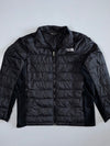 The North Face Hybrid Quilted Front Fleece Panel Full-Zip Jacket Black (L)