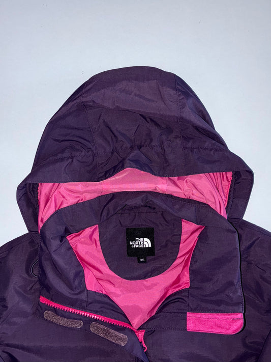 The North Face Detachable Hood Rain Jacket Purple/Pink (M)