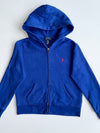 Polo Ralph Lauren Royal Blue Zip-Up Hoodie – Kids (XS)