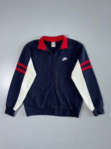 Nike Track Jacket Navy Red White Colorblock Full Zip(S/M)