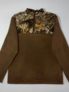 Realtree Camo Fleece Quarter-Zip Pullover (M)