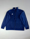 Adidas Core 18 Full-Zip Track Jacket — Navy Blue/White (2XL)