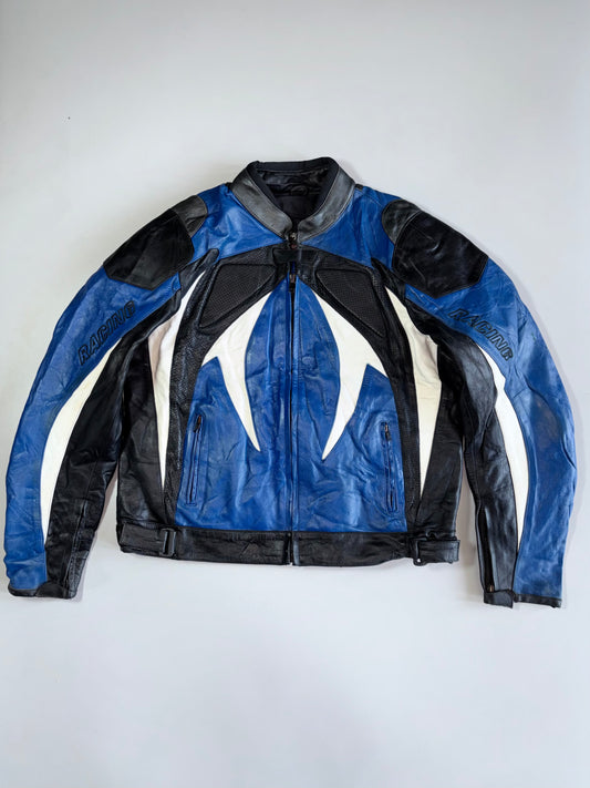 Super Premium Original Pure Leather Racing Jacket (Paded)(M)