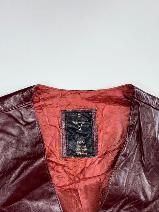 Super Premium Original Leather Vest (M)
