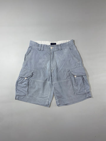 Polo Ralph Lauren Blue Pinstripe Utility Cargo Shorts (W:32) (L:22)