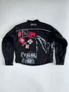 Power Trip “Less Brake More Throttle” Moto Jacket — Heavy Patch Work With Detachable Arm (XL)