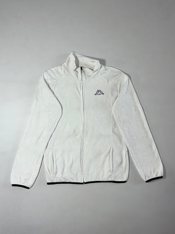 Vintage Kappa White Fleece Zip-Up Jacket Women’s (M)