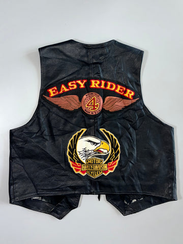 Apollo Premium Original Leather Biker Vest (M)